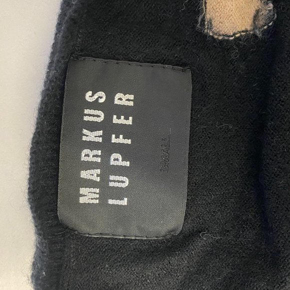 Sweater Markus Lupfer Women's Black Jumper, size S like new - Picture 4 of 5